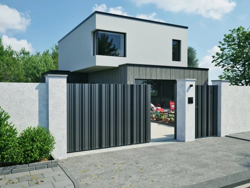 Portail aluminium coulissant Arenn Kostum